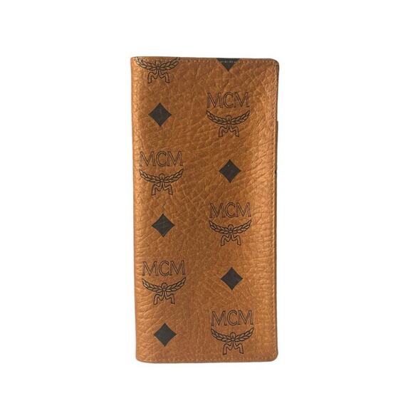 Vintage MCM Cognac Visetos Coated Canvas 1980s Vtg Eyeglass Case Made in Germany - Picture 1 of 9